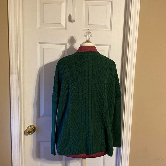 Natural Reflections M Green Sweater Beautiful Designs - Picture 7 of 9
